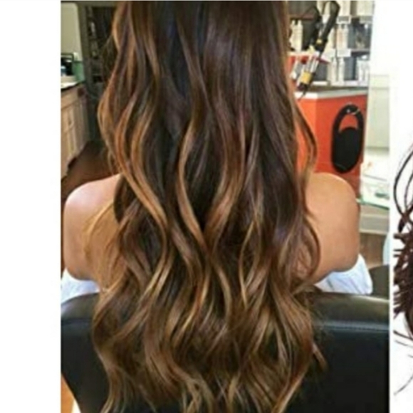NWOT 19" WAVY HAIR PIECE WITH ADJUSTABLE WIRE GORGEOUS         ☆ - Picture 1 of 4
